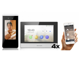 ACK341AM-S/D + DS-KH6320-WTE1/EU/4 H-Line DOMOFON