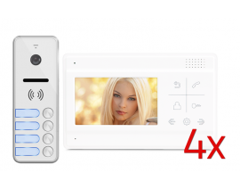 BARVNI VIDEO DOMOFON EALINK D27ACM02A+M2604A x4