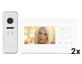 EALINK M2604A 2x + D23AC silver BARVNI VIDEO DOMOFON