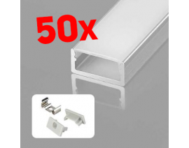 KOMPLET NADGRADNI LED ALU PROFIL A0715-3M / 150M