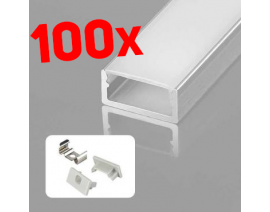 KOMPLET NADGRADNI LED ALU PROFIL A0715-3M / 300M