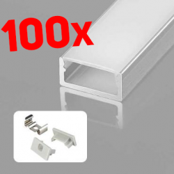 KOMPLET NADGRADNI LED ALU PROFIL A0715-3M / 300M