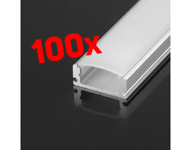 KOMPLET NADGRADNI LED ALU PROFIL A0717-3M / 300M