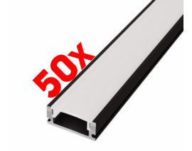 KOMPLET NADGRADNI LED ALU PROFIL B-A0717-3M / 150M