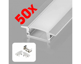 KOMPLET VGRADNI LED ALU PROFIL A0717C-3M /150M