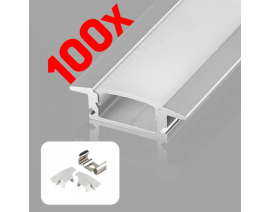 KOMPLET VGRADNI LED ALU PROFIL A0717C-3M /300M