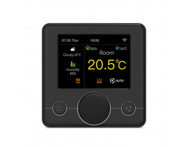 RTI-TEK  R7C.716/BLACK SOBNI TERMOSTAT ZA TALNO GRETJE