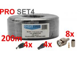 SET ZA INŠTALACIJO VIDEO NADZORA PROSET4-200