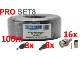 SET ZA INŠTALACIJO VIDEO NADZORA PROSET8-100