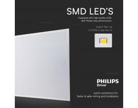 V-TAC SKU23822 PODOMETNI LED PANEL / NEVTRALNA BELA