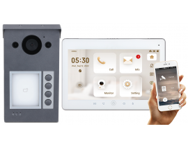 VDO3004Q-WP + VDI5010DW BARVNI VIDEO DOMOFON