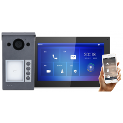 VDO3004Q-WP + VDI5010G-W BARVNI VIDEO DOMOFON