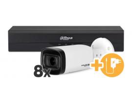 VIDEO NADZORNI KOMPLET XVR5108HS-4KL-I2 + Q4-B8301R-Z-IRE6 /8