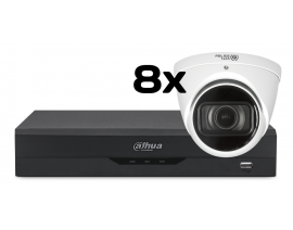 VIDEO NADZORNI KOMPLET XVR5108HS-4KL-I2 + Q4-D8502T-Z-A /8